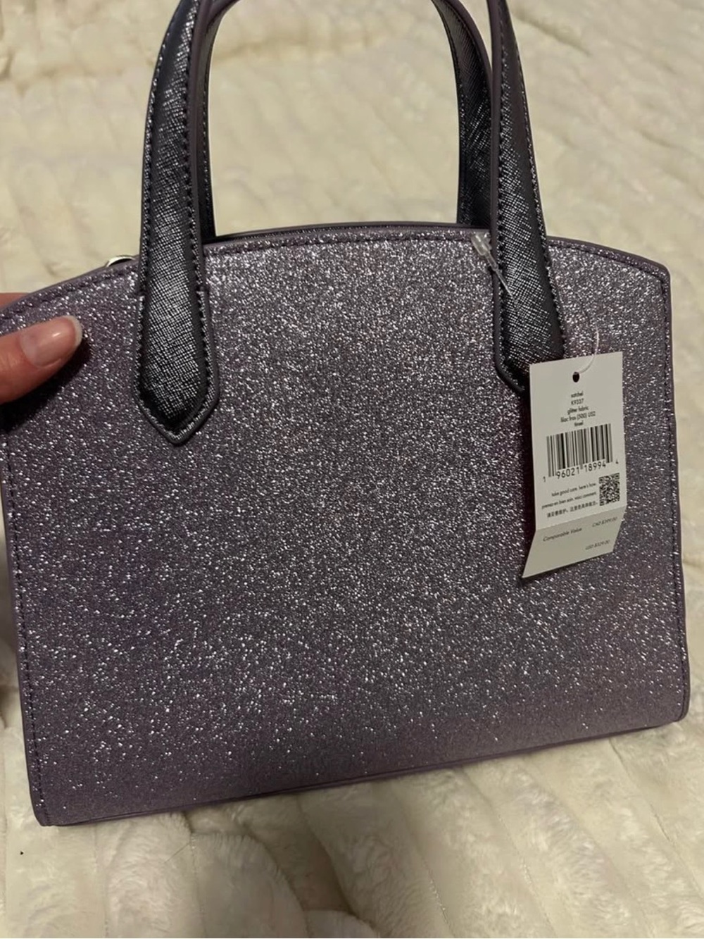 Sparkle Purse in Lavender Purple - Picture 5 of 6